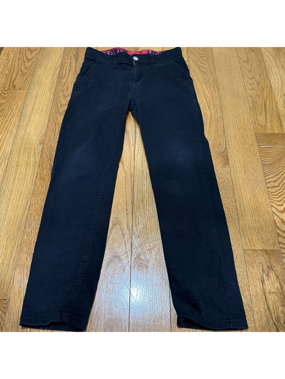 Size 10 Boys Levi’s 502 Slim Adjustable Stretch Jeans Black 10 Regular 25x26 NWT